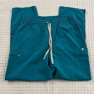 FIGS women's Pacific Blue Yola™ - High Waisted Scrub Pants - XL